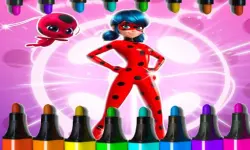 Miraculous Ladybug Coloring Game image