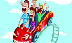 Roller coaster leap image