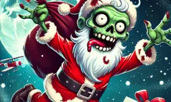 Flappy Zombie Santa Christmas Game image