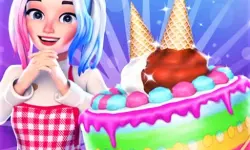 Cute Doll Cooking Cakes image