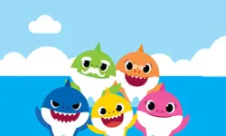 Baby Shark Coloring image