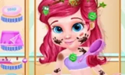 Messy Little Mermaid Makeover - Makeup & Dressup image