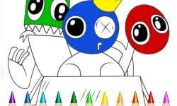 Rainbow Friends Coloring Book Game image
