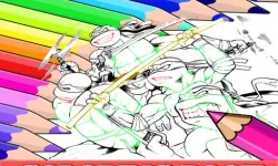 Coloring Book for Ninja Turtle image