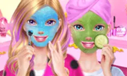 Best Friends Sleepover Party - Makeover Game image