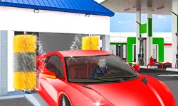 Gas Station: Car Parking image