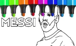 Messi Coloring Pages image