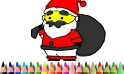 BTS Santa Claus Coloring image