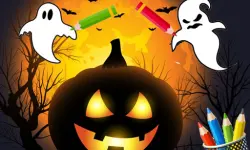 Scary Party Coloring image