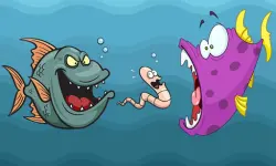 Angry Fish Coloring image