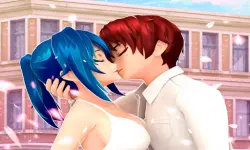 Anime High School Couple Makeover image