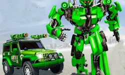 US Police Car Real Robot Transform image
