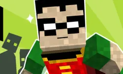 teen titans go minecraft teenage runner 3d image