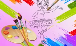 Little Ballerinas Coloring image