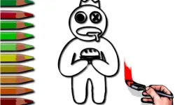 Rainbow Friends Coloring Book image