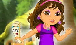 Dora in the garden image