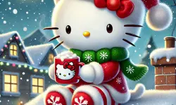 Hello Kitty Christmas Puzzle: Festive Holiday image