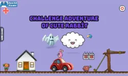 Challenge adventure of cute rabbit image