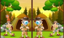 Spot 5 Differences Camping image