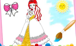 Princess Coloring Glitter image