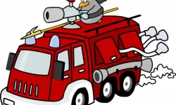 Cartoon Trucks Slide image