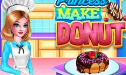 PRINCESS MAKE DONUT COOKING image