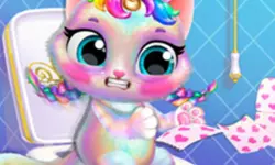 Twinkle My Unicorn Cat Princess Caring image