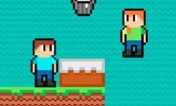 Brothers are making a cake image