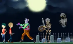 Creepy Clowns in the Graveyard image