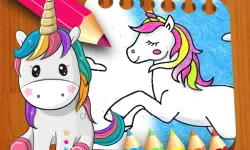 Unicorn Coloring Book image