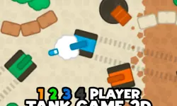 1 2 3 4 Player Tank Game 2D image