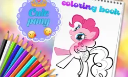 Cute Pony Coloring Book image