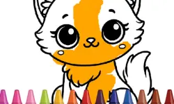 Cute Animals Coloring Adorable Fun for Kids image