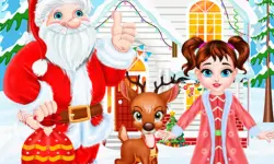 Baby Taylor Christmas Reindeer Fun image