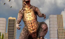 Monster Dinosaur Rampage City Attack image