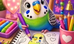 image bg BTS Budgie Coloring Book