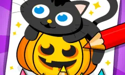 Halloween Coloring Games image