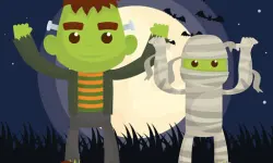 Vampires And Frankenstein Coloring image