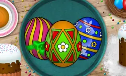 Handmade Easter Eggs Coloring Book image