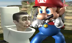 Super Spy Mario VS Skibidi Toilet image