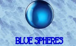 Blue spheres image