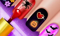 Glow Halloween Nails image