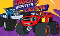 Blaze Monster Truck Coloring Book image