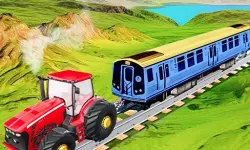 Chain Tractor Train Towing Game 3D image