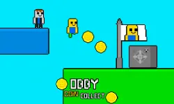 Obby vs Bacon Rainbow Parkour image