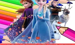 Coloring Book for Frozen Elsa image