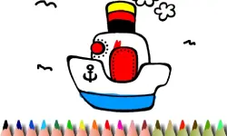 BTS Boat Coloring image