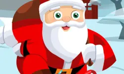 Santa on skates image