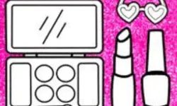 Glitter Beauty Coloring And Drawing - Art Game image