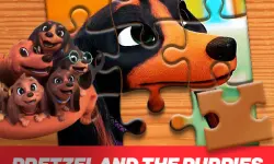 Pretzel and the puppies Jigsaw Puzzle image
